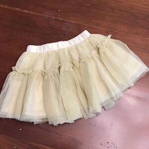 Old Navy Gold Shimmer Tulle Skirt